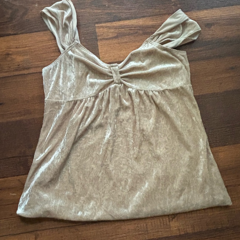 Long flowy spring velvet top